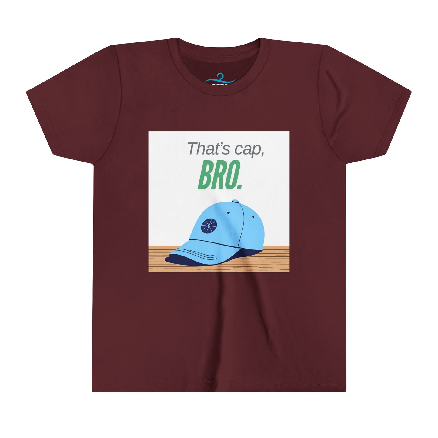 Youth Short Sleeve Tee - That's Cap, Bro.