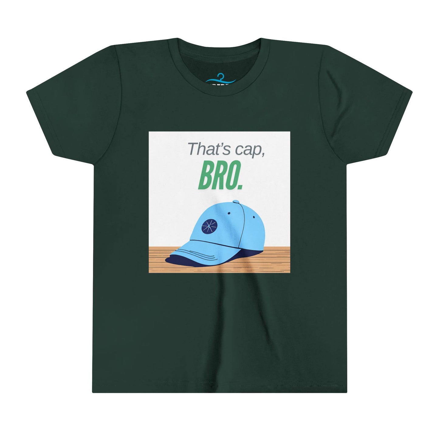 Youth Short Sleeve Tee - That's Cap, Bro.